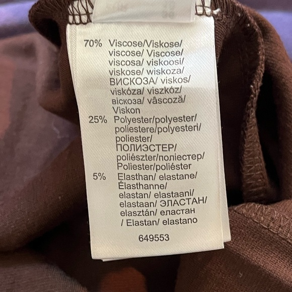 Dark Brown Dress w Gold Hardware by BPC Selection Sz 4 - Picture 5 of 5